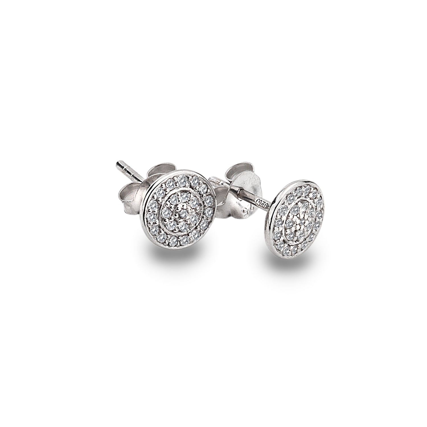 Sterling Silver Hot Diamonds Engaging Stud Earrings