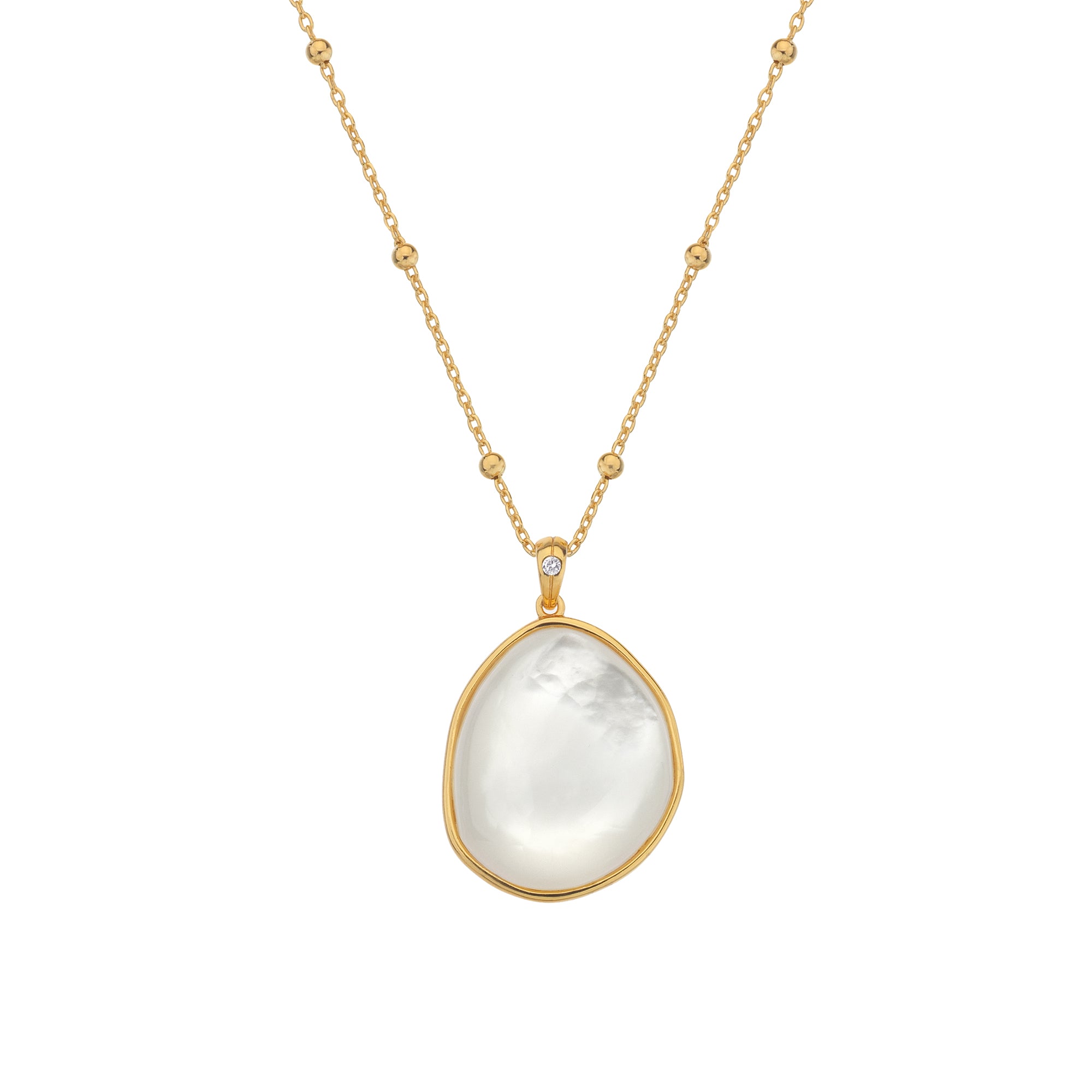Hot Diamonds x Jac Jossa Mother Of Pearl On Bead Chain