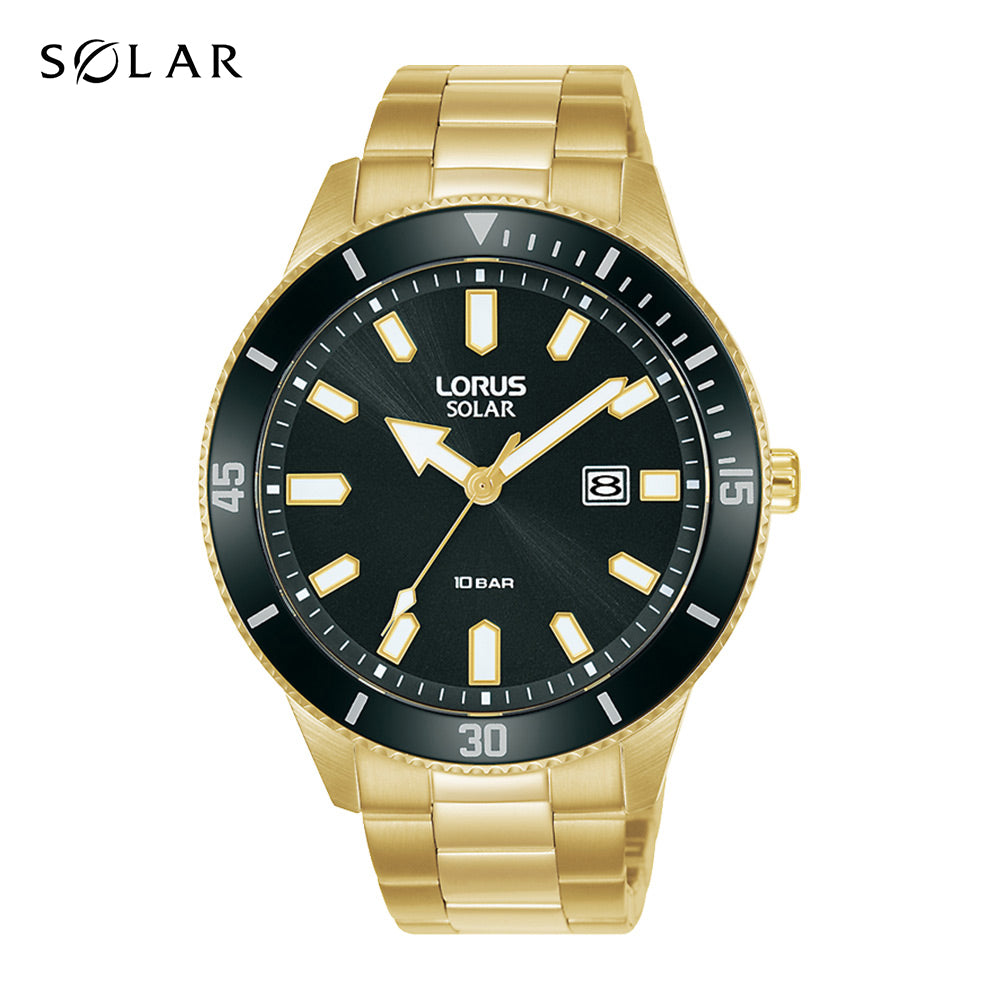 Gents Lorus Solar Bracelet Watch