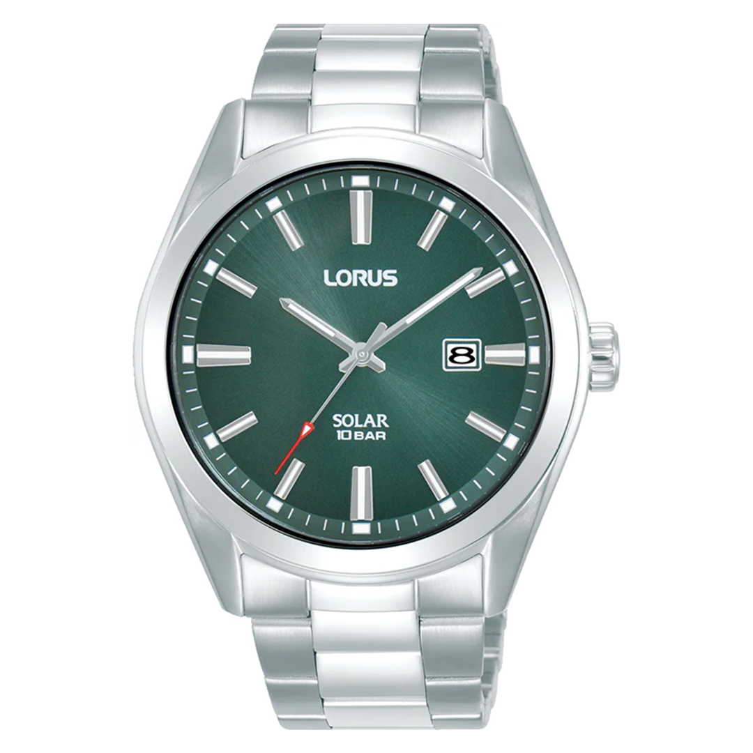 Gents Lorus Solar Stainless Steel Bracelet Watch