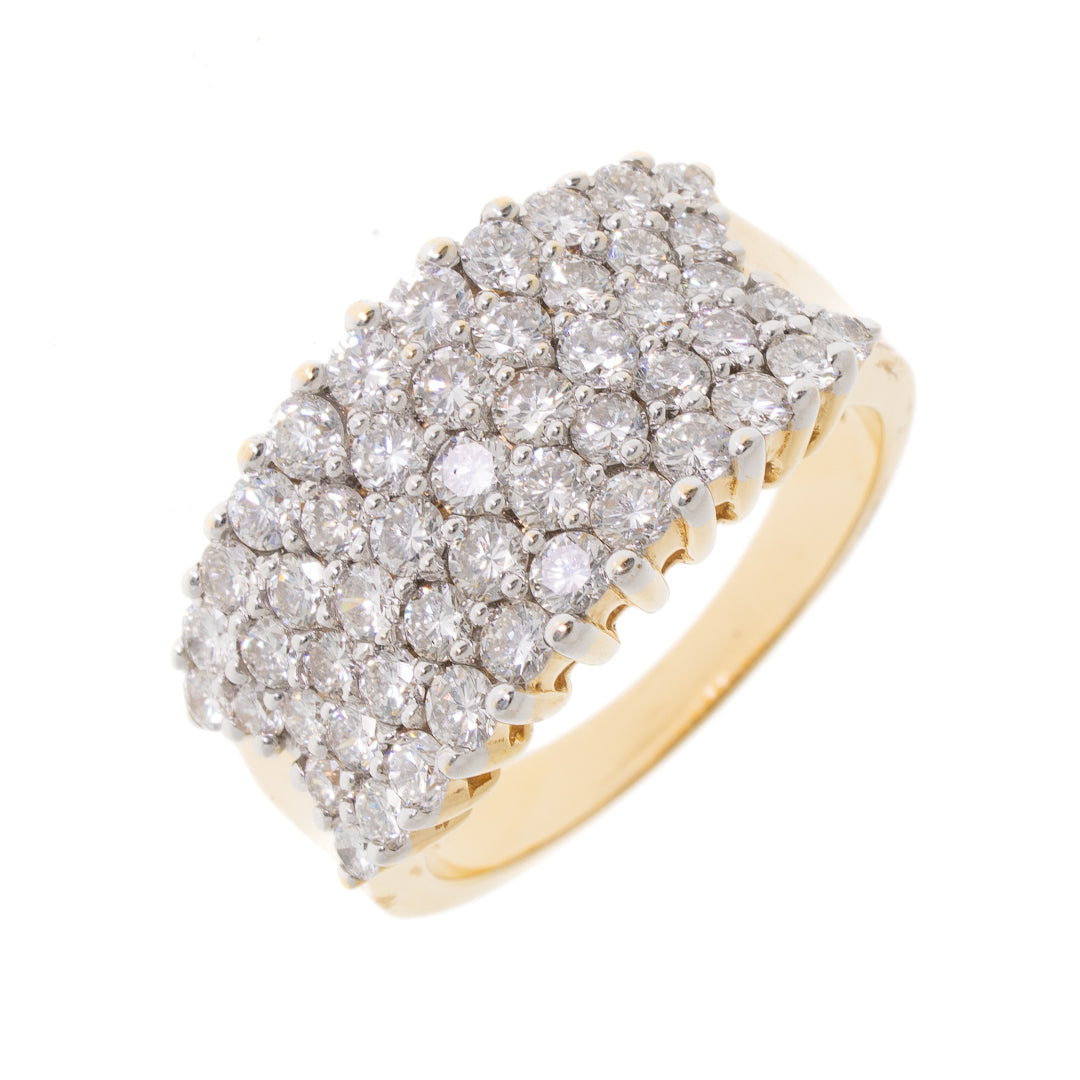 Preowned 18ct Gold Diamond Cluster Ring