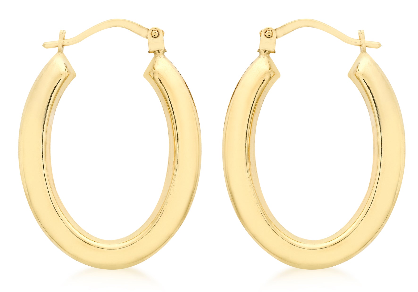 9ct Yellow Gold Polished Creole Earrings 1538859