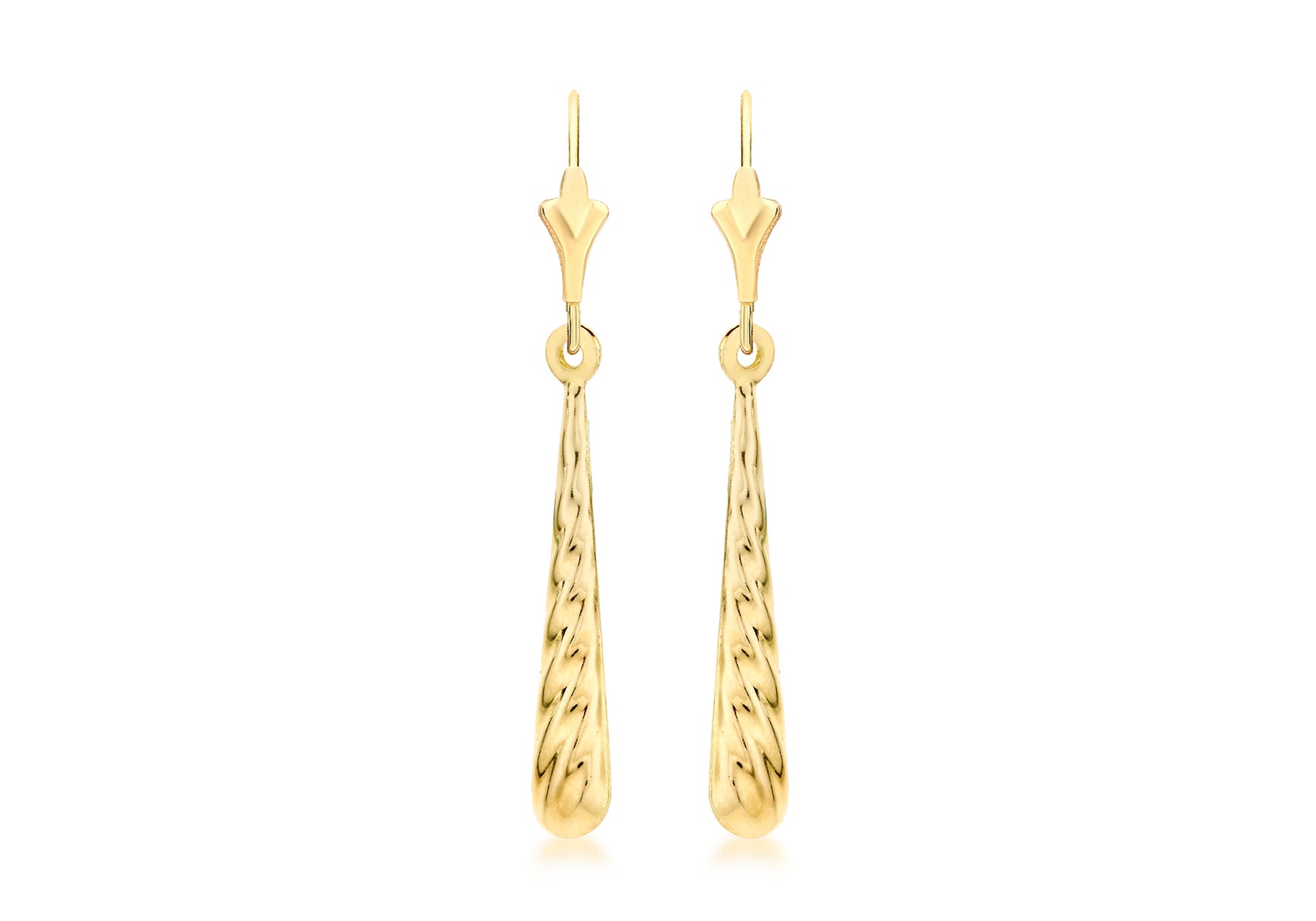 9ct Yellow Gold Bomb Drop Earrings 1562019
