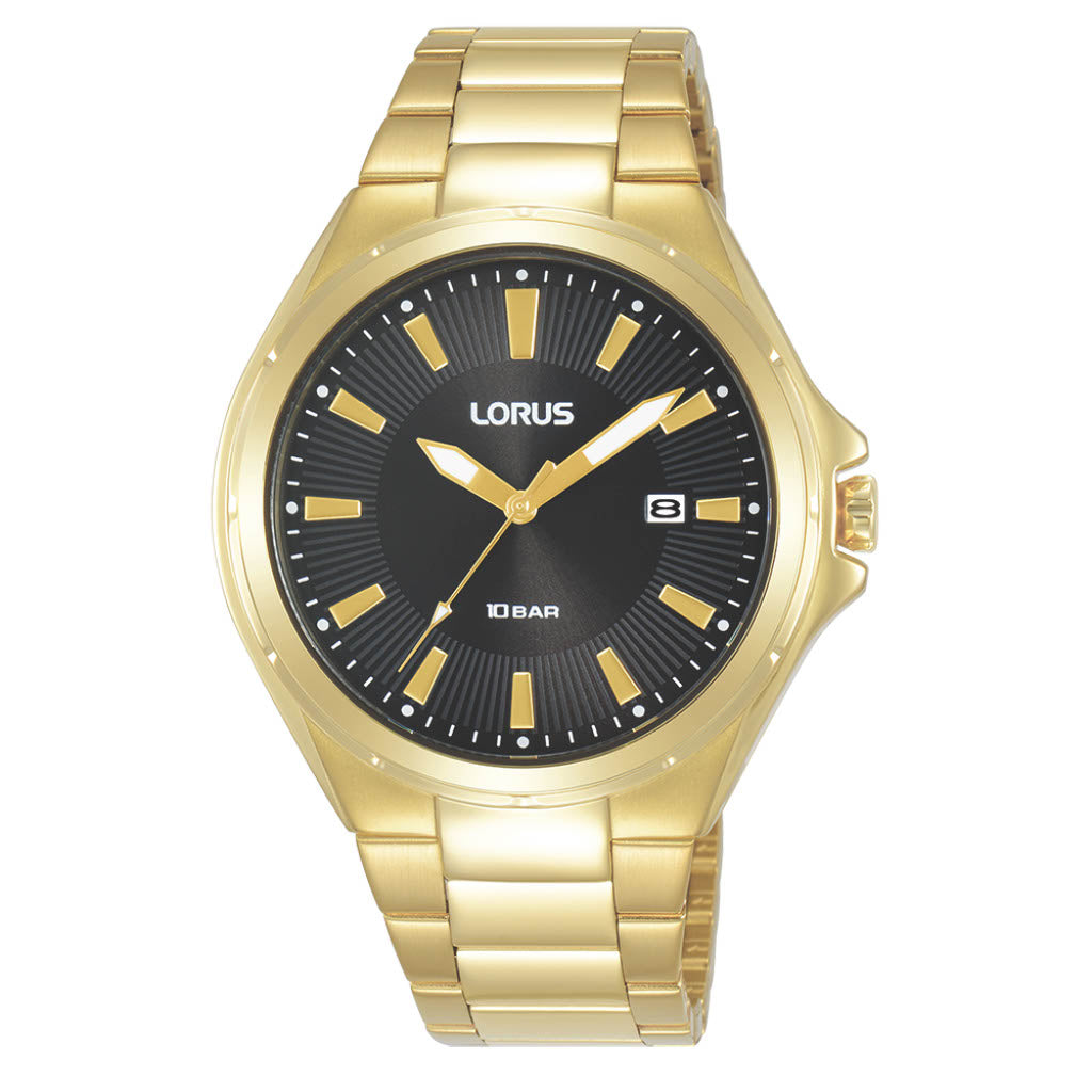 Gents Lorus Yellow Gold Plate Watch