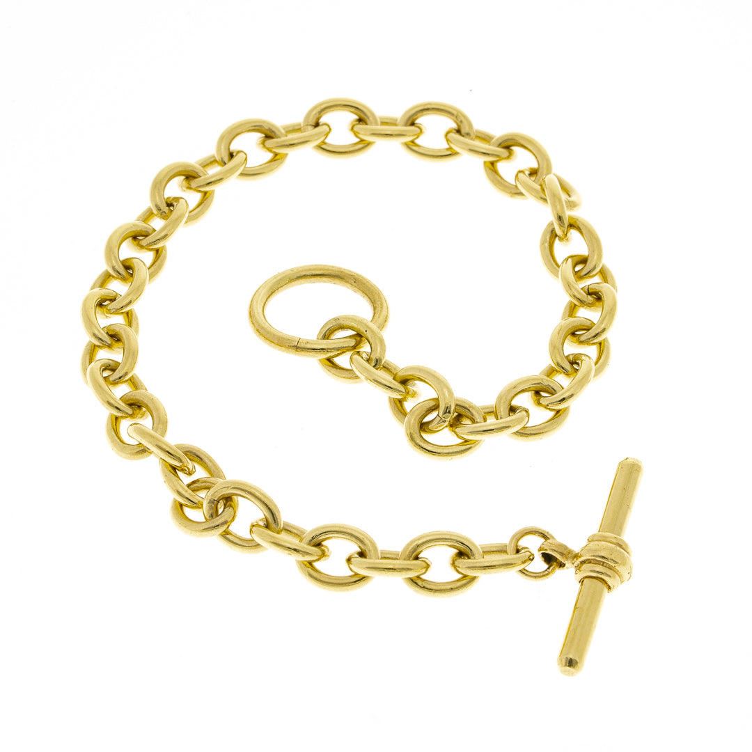 Pre Owned 9ct Gold T bar Braclet