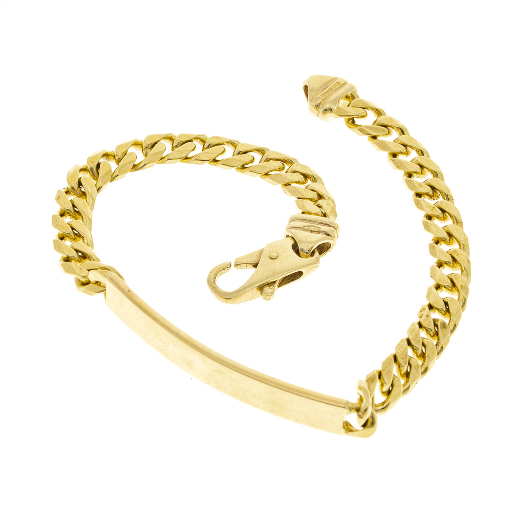 Pre Owned 9ct Gold ID Braclet