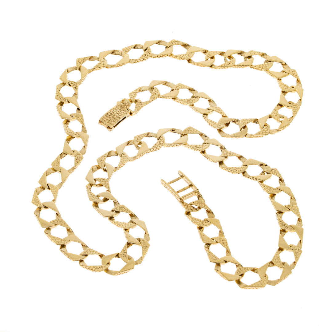 Pre Owned 9ct Gold Flat Chain