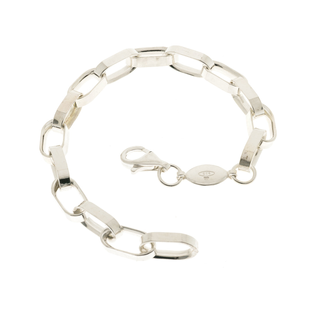 Silver Heavy Paperlink Bracelet