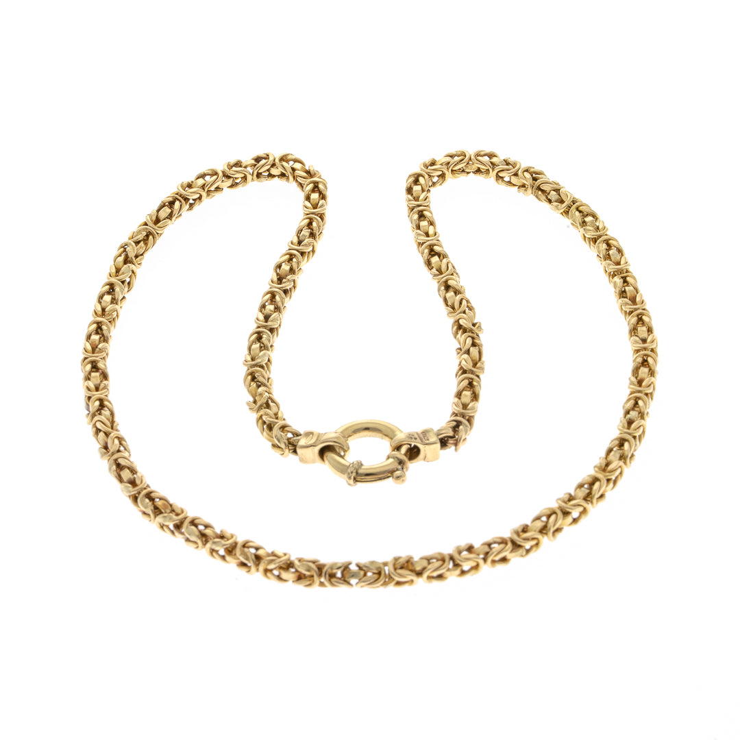 Pre Owned 9ct Gold Byzantine Chain