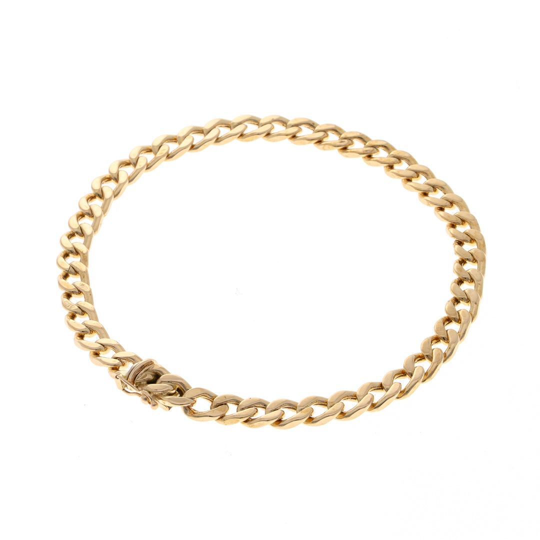 Pre Owned 9ct Gold Curb Bracelet