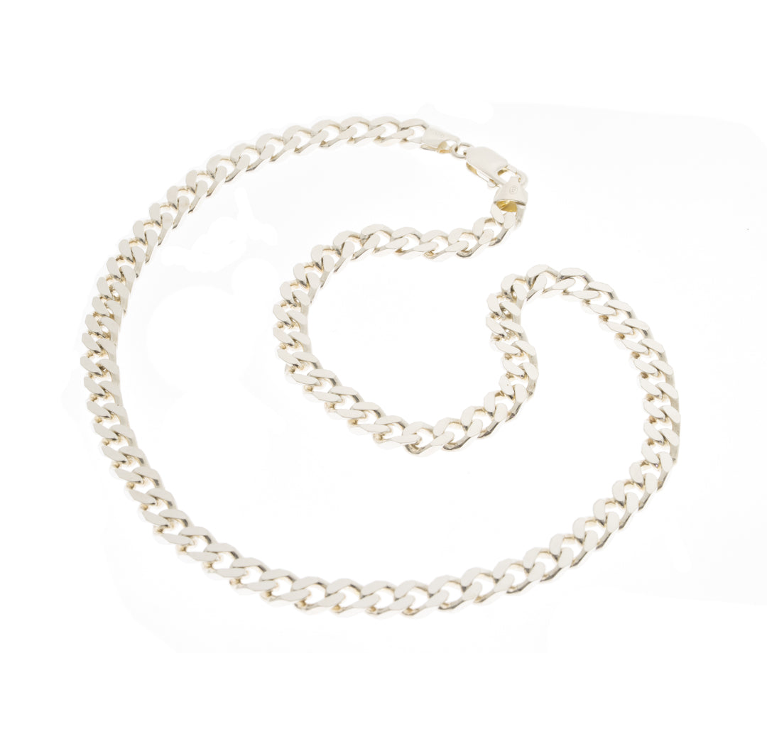 Pre Owned Silver Curb Necklet