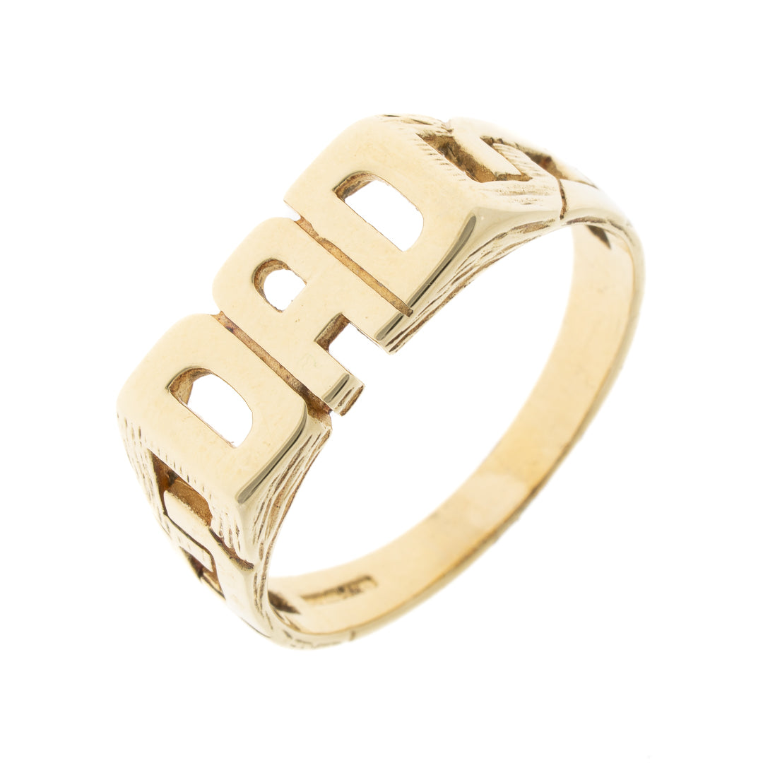 Preowned 9ct Gold DAD Ring