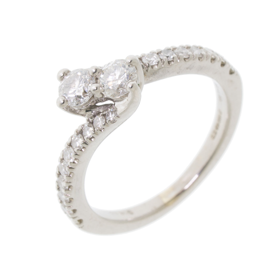 Pre Owned 14ct White Gold Diamond Ring