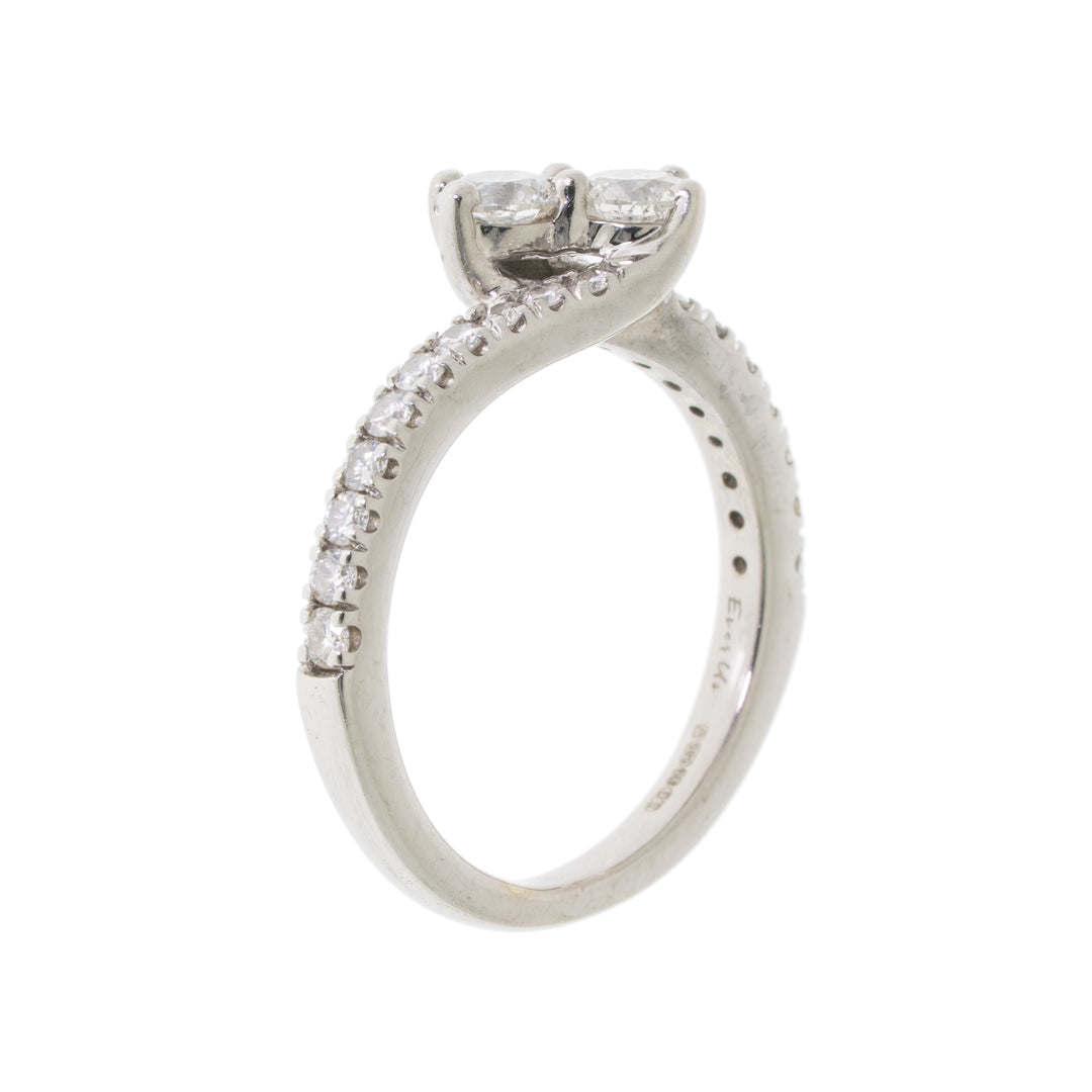 Pre Owned 14ct White Gold Diamond Ring