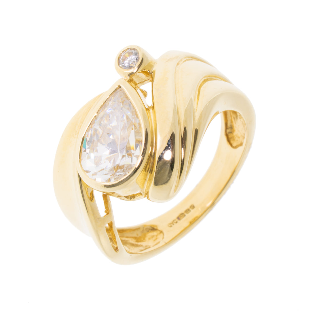 Pre-Owned 14ct Gold Cubic Zirconia Ring