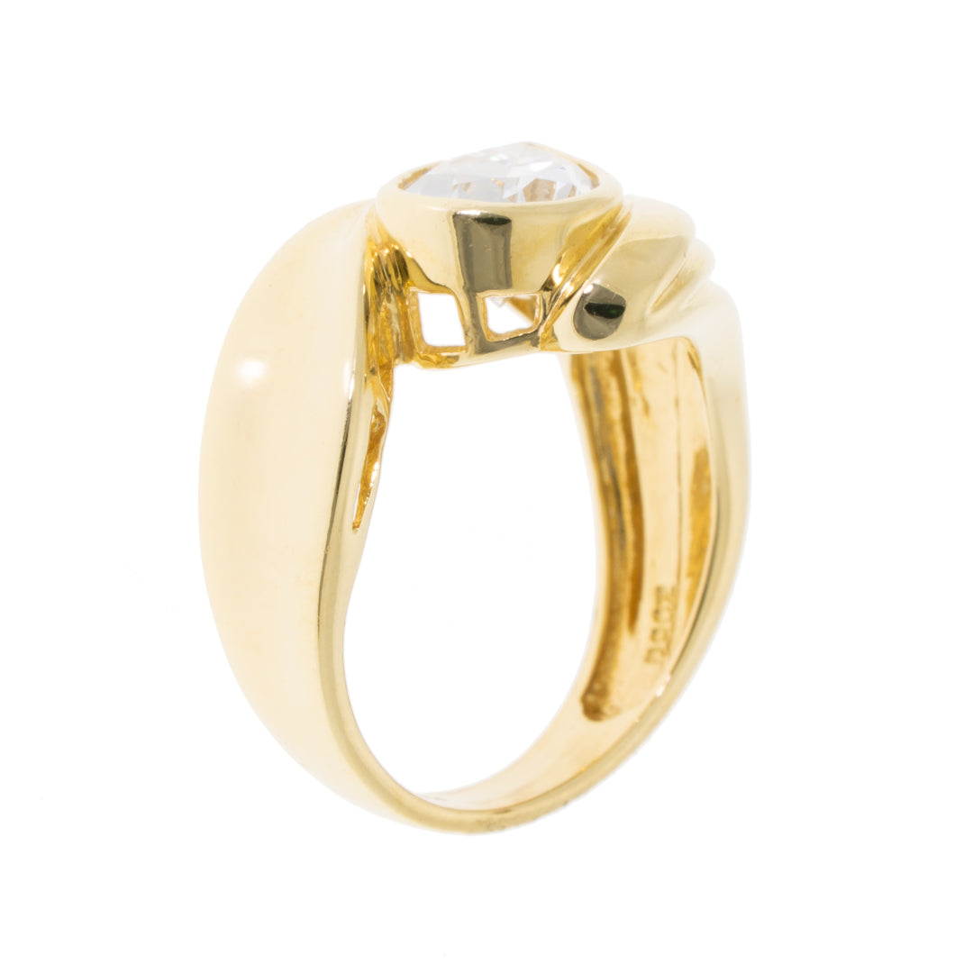 Pre-Owned 14ct Gold Cubic Zirconia Ring