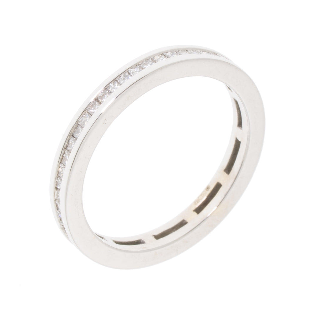 Pre Owned 18ct Whitec Gold Diamond Eternity Ring