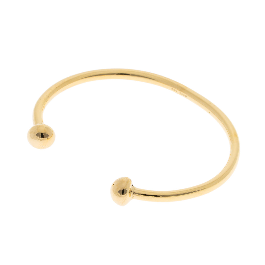 Pre Owned 9ct Gold Torque Bangle