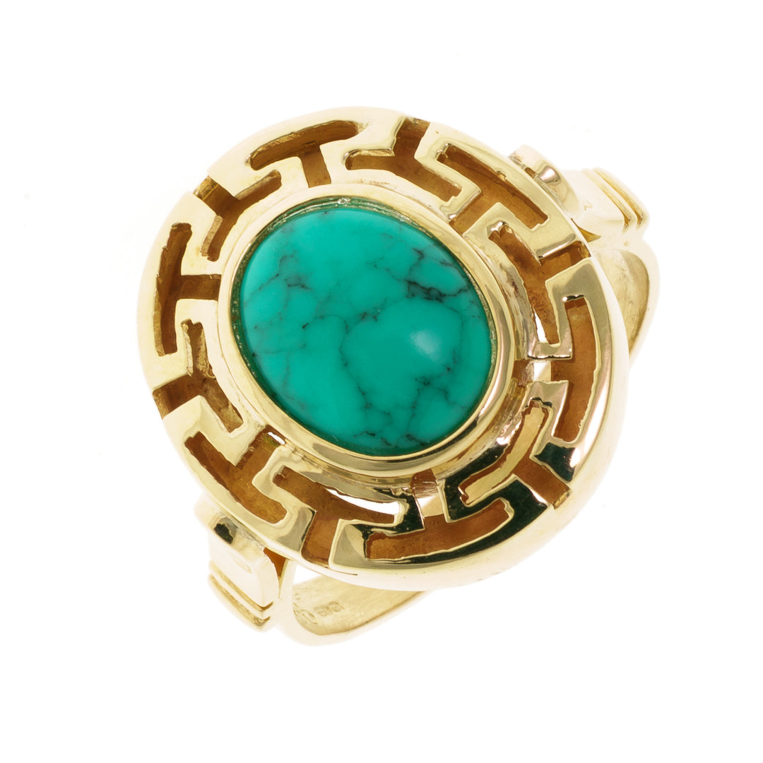 Pre Owned 9ct Turquoise Ring