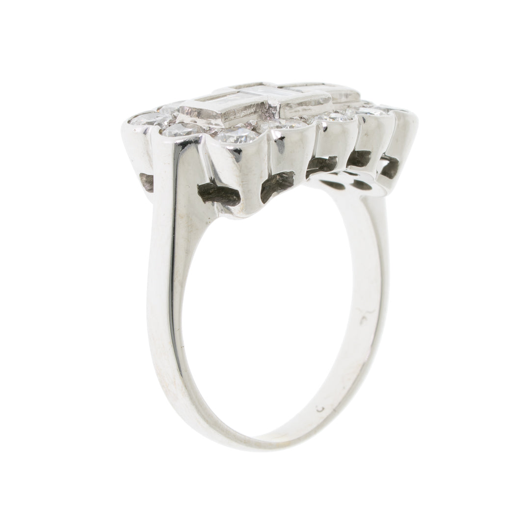 Pre Owned 18ct Gold Cluster Diamond Ring