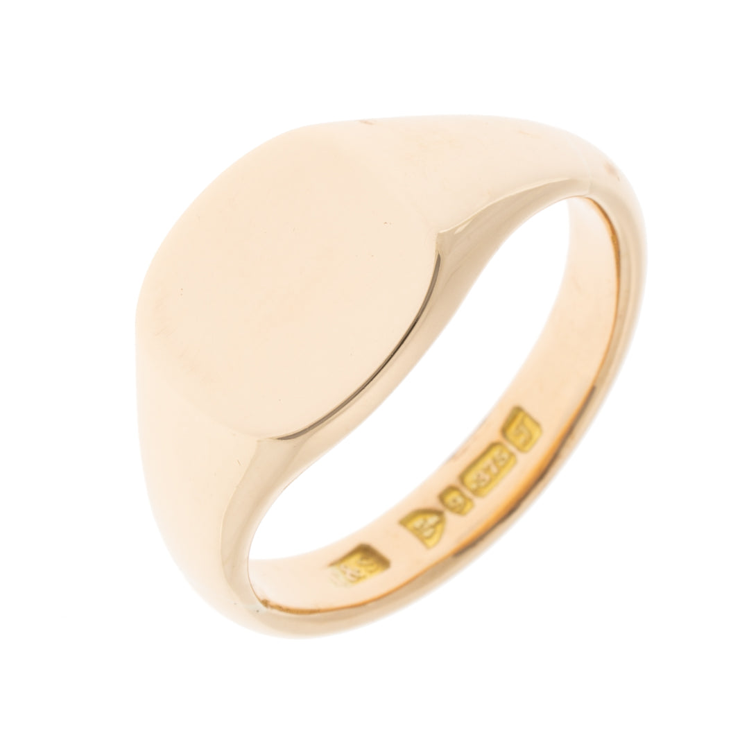 Pre Owned 9ct Gold Signet Ring