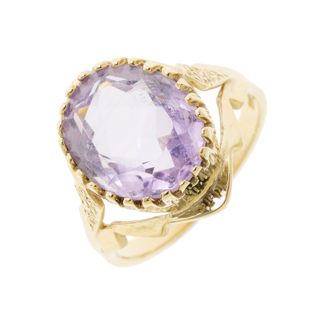 Pre Owned 9ct Gold Amethyst Ring