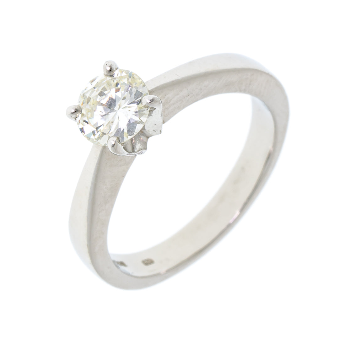 Pre Owned Platinum 0.83pts Aprox Diamond Set Solitaire Ring