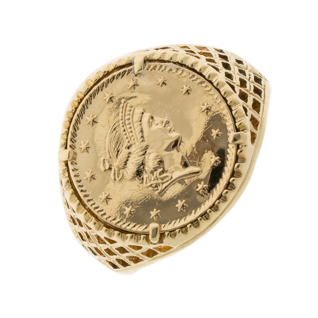 Pre Owned 9ct Gold Tallar Ring