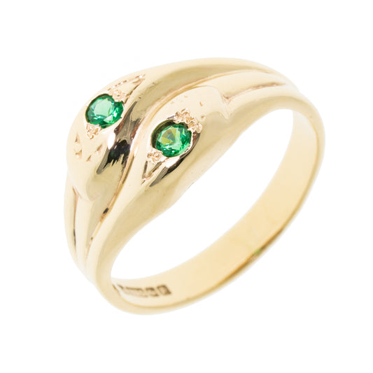 Pre Owned 9ct Gold Snake Ring