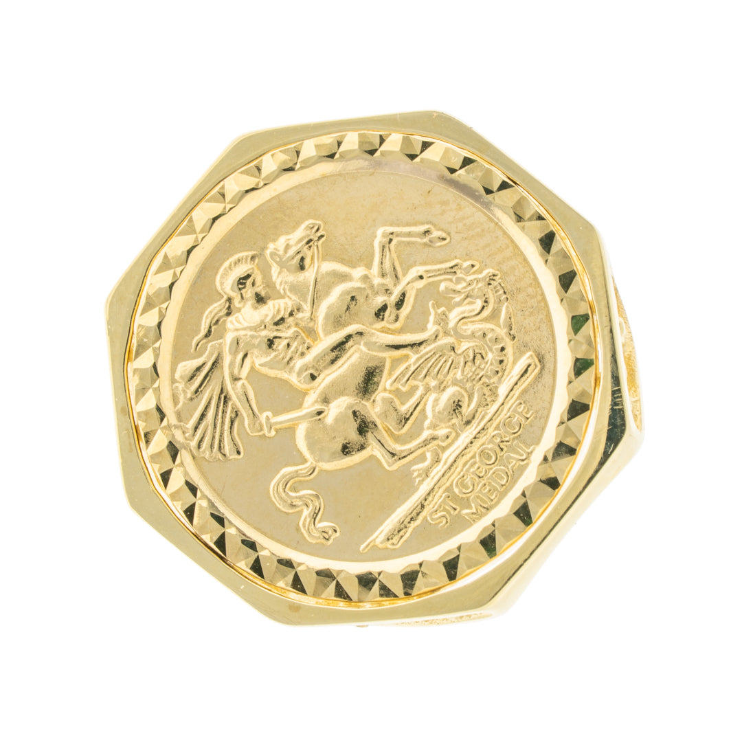 Pre Owned 9ct Gold St. George Ring