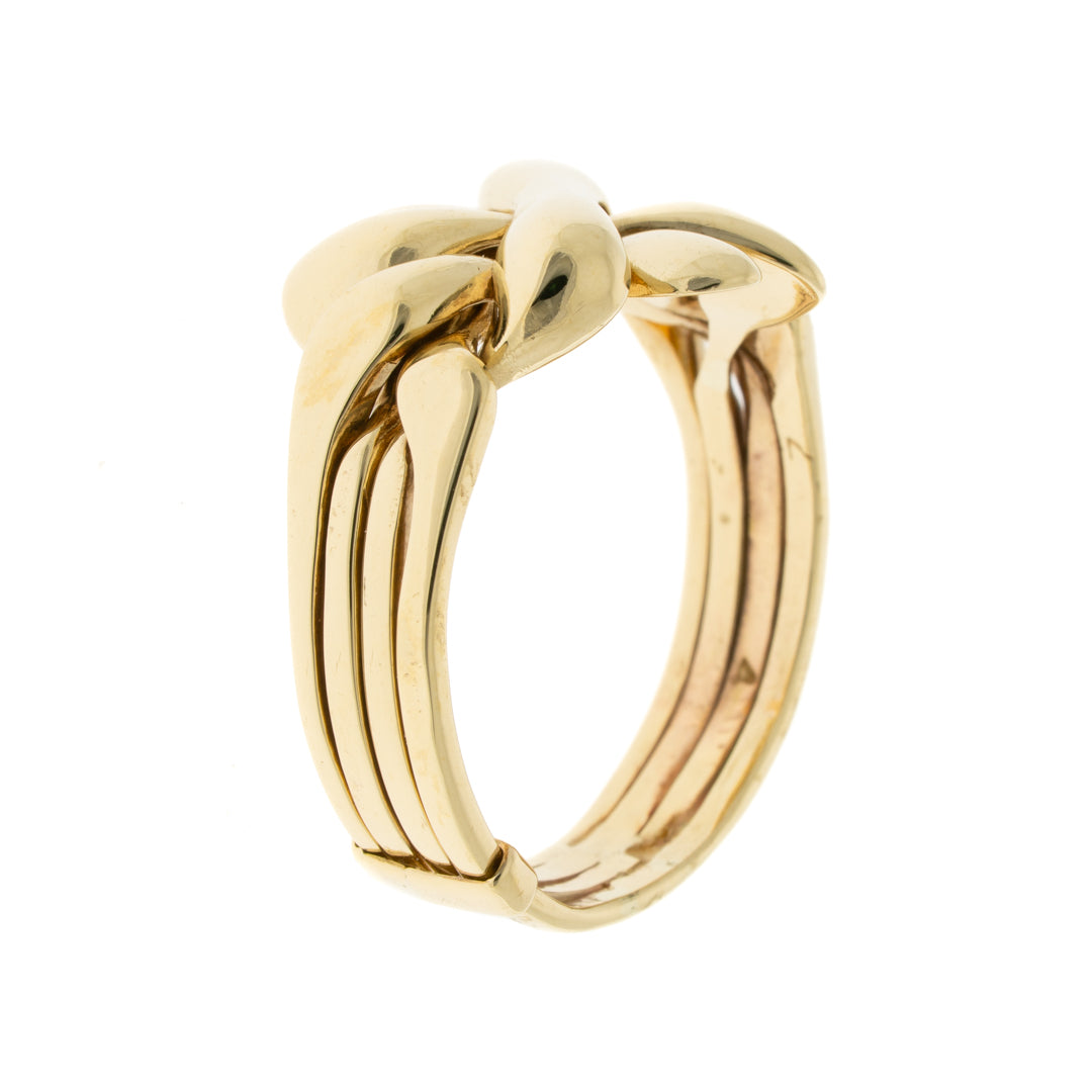 Pre Owned 9ct Gold Puzzle Ring