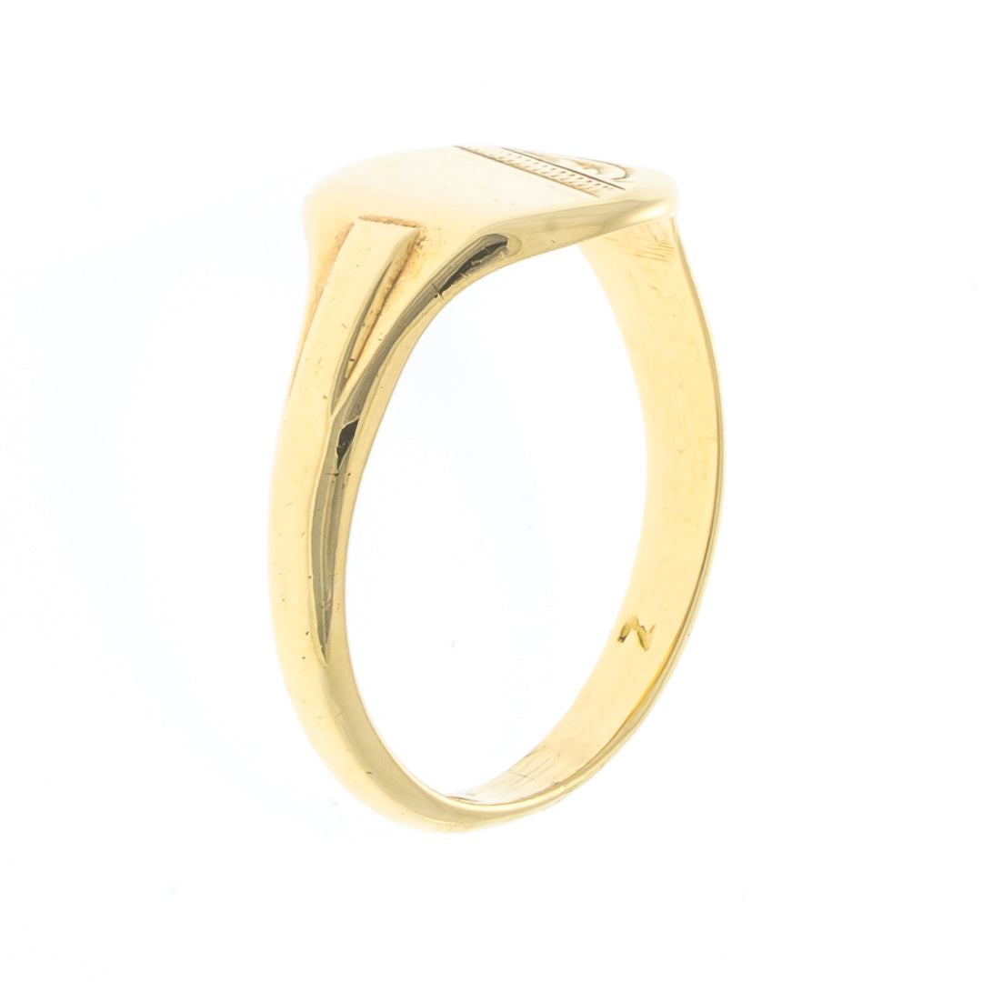 Pre Owned 9ct Gold Signet Ring