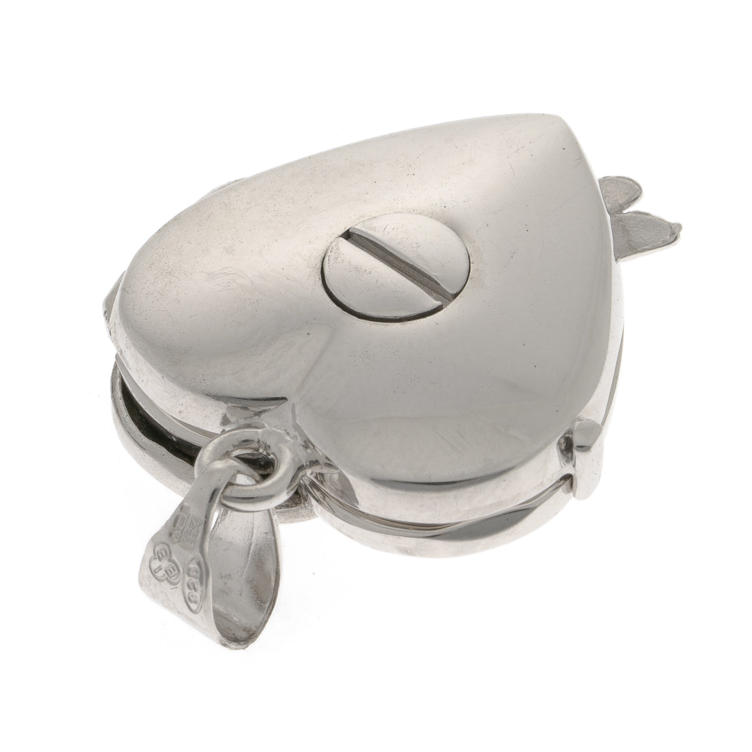 Sterling Silver Ashes Memory Heart Locket