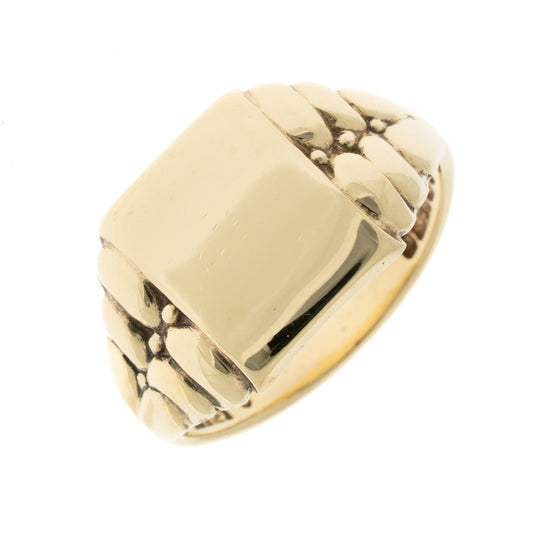 Pre Owned 9ct Gold Signet Ring