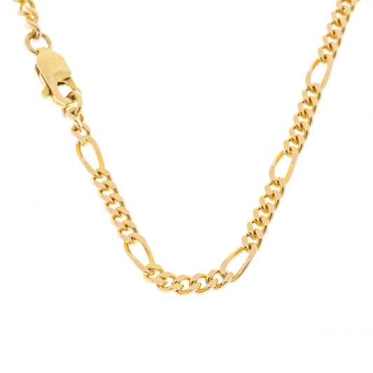 Preowned 9ct Gold Figaro Chain