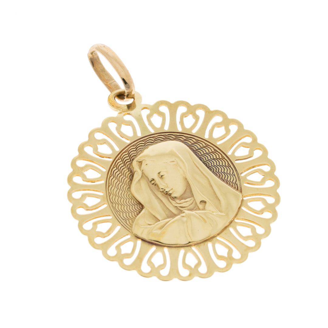 Pre Owned 9ct Gold Madonna Pendant