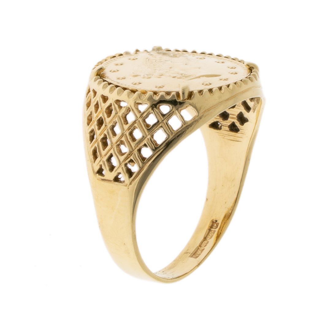 Pre Owned 9ct Gold Tallar Ring