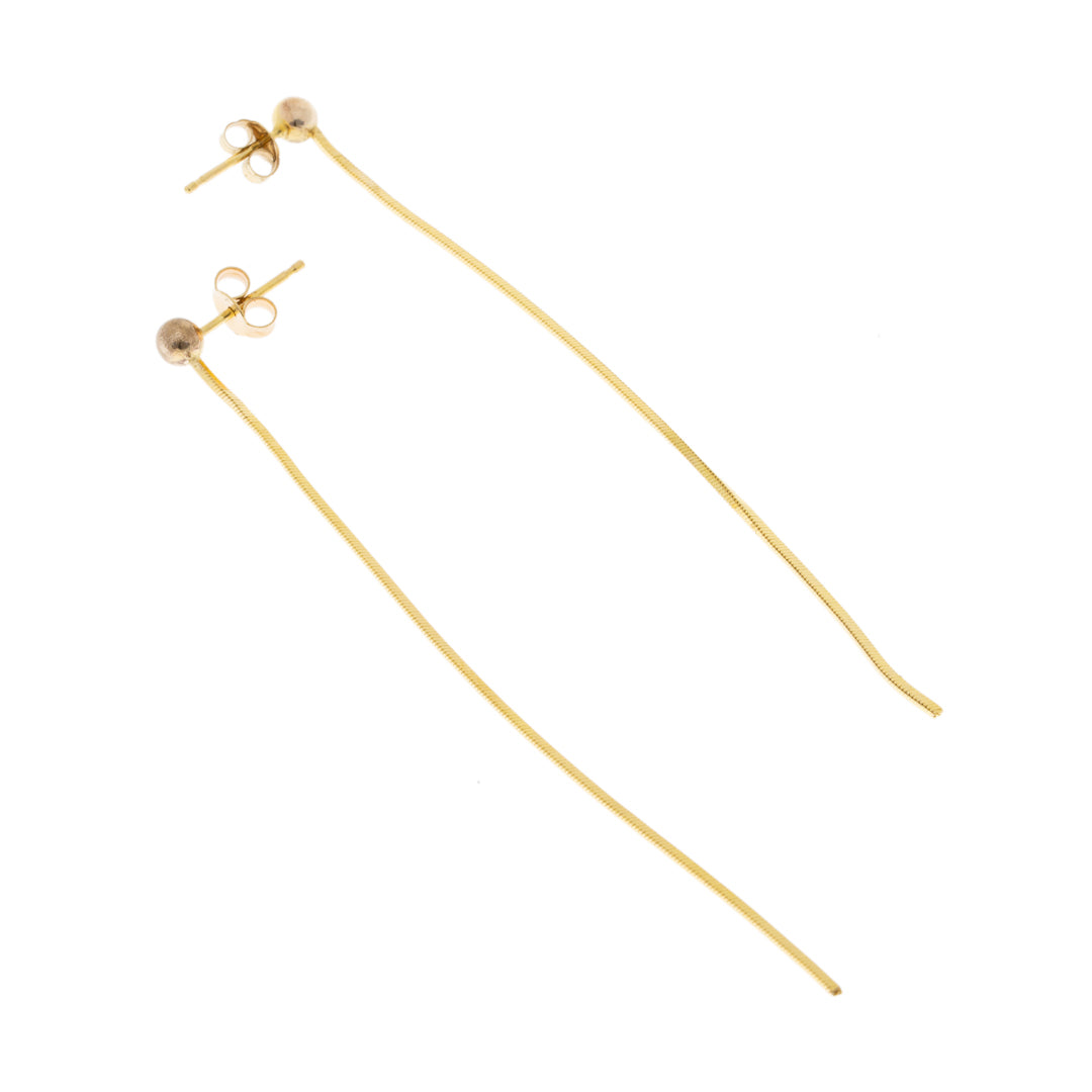 Pre Owned 9ct Gold Drop Earrings