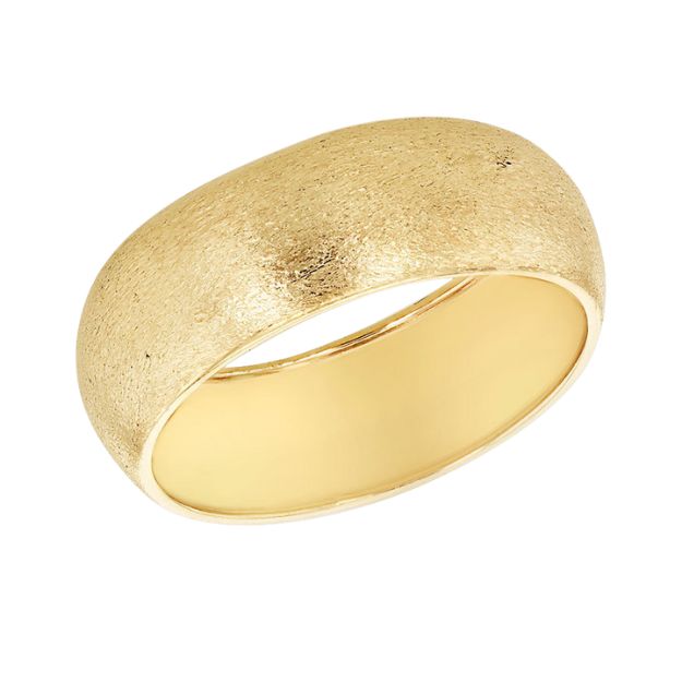9ct Yellow Gold Satin Band Ring