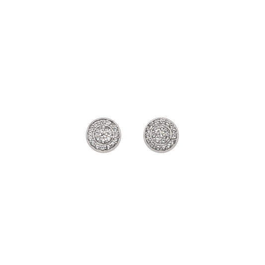Sterling Silver Hot Diamonds Engaging Stud Earrings