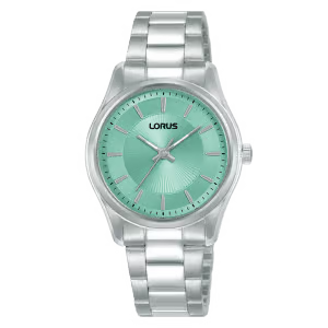 Lorus Ladies’ Clear-cut Classic Mint Green Bracelet Watch