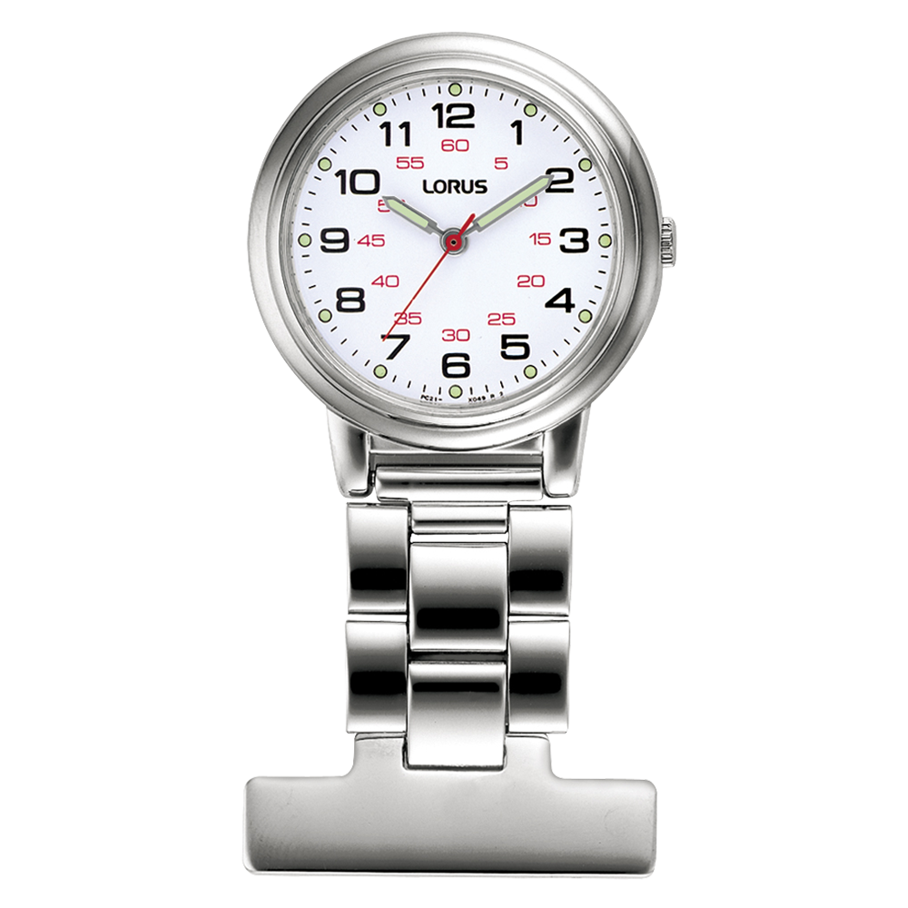 Lorus White Dial  Nurses’ Fob Watch