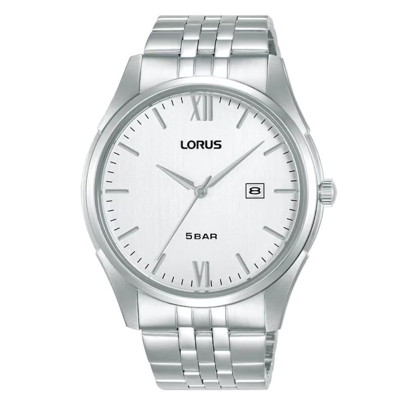 Lorus Men’s White ‘Roman Classic’ Bracelet Watch