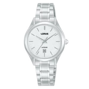 Ladies’ Sapphire Collection – White Textured Dial Watch