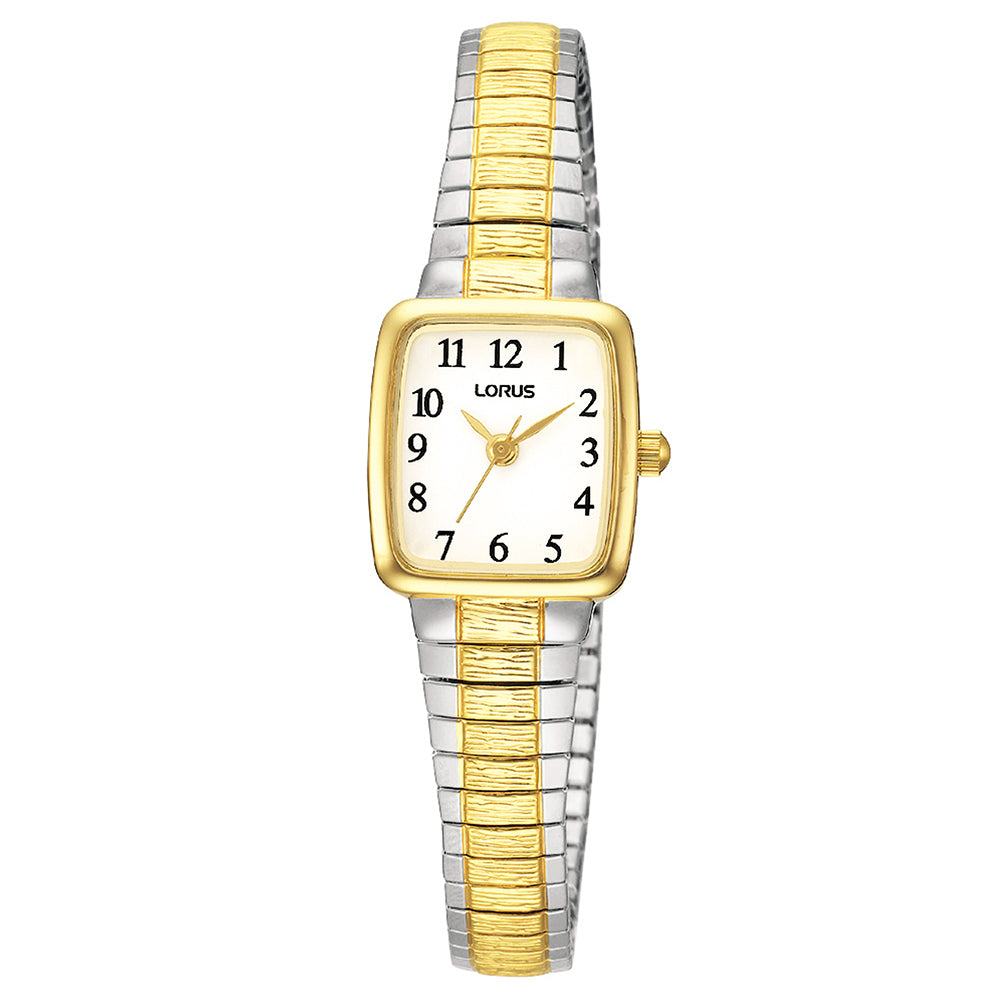 Two tone square on sale watch