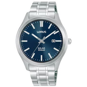 Lorus Men’s Elegant Blue Solar Bracelet Watch