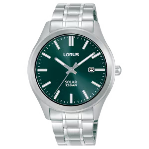 Lorus Men’s Elegant Green Solar Bracelet Watch