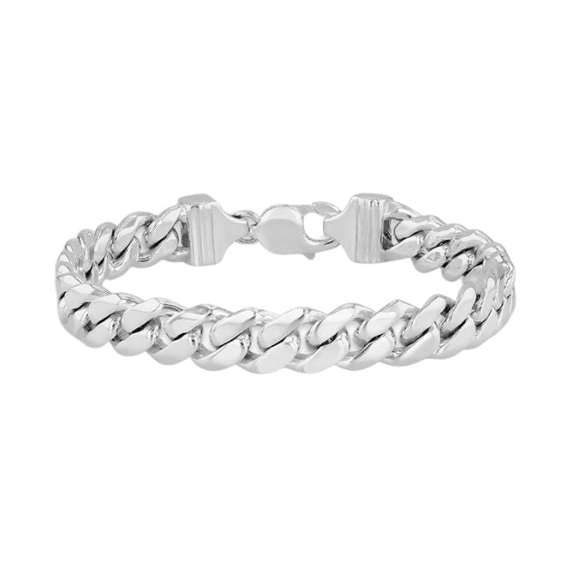 Sterling Silver Hollow Curb Bracelet
