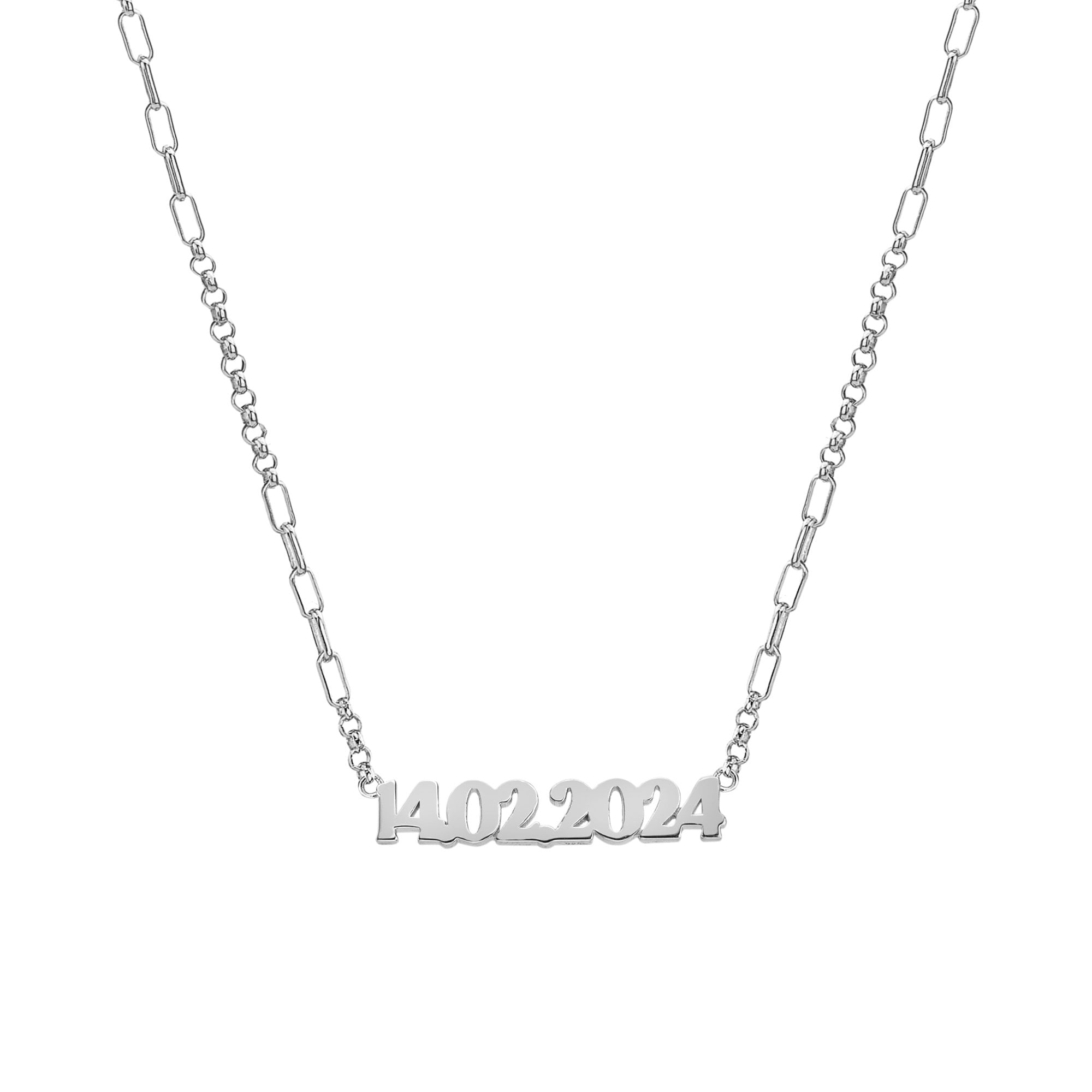 Hot Diamond x Tasha Ghouri SMALL Sterling Silver Personalised Necklaces
