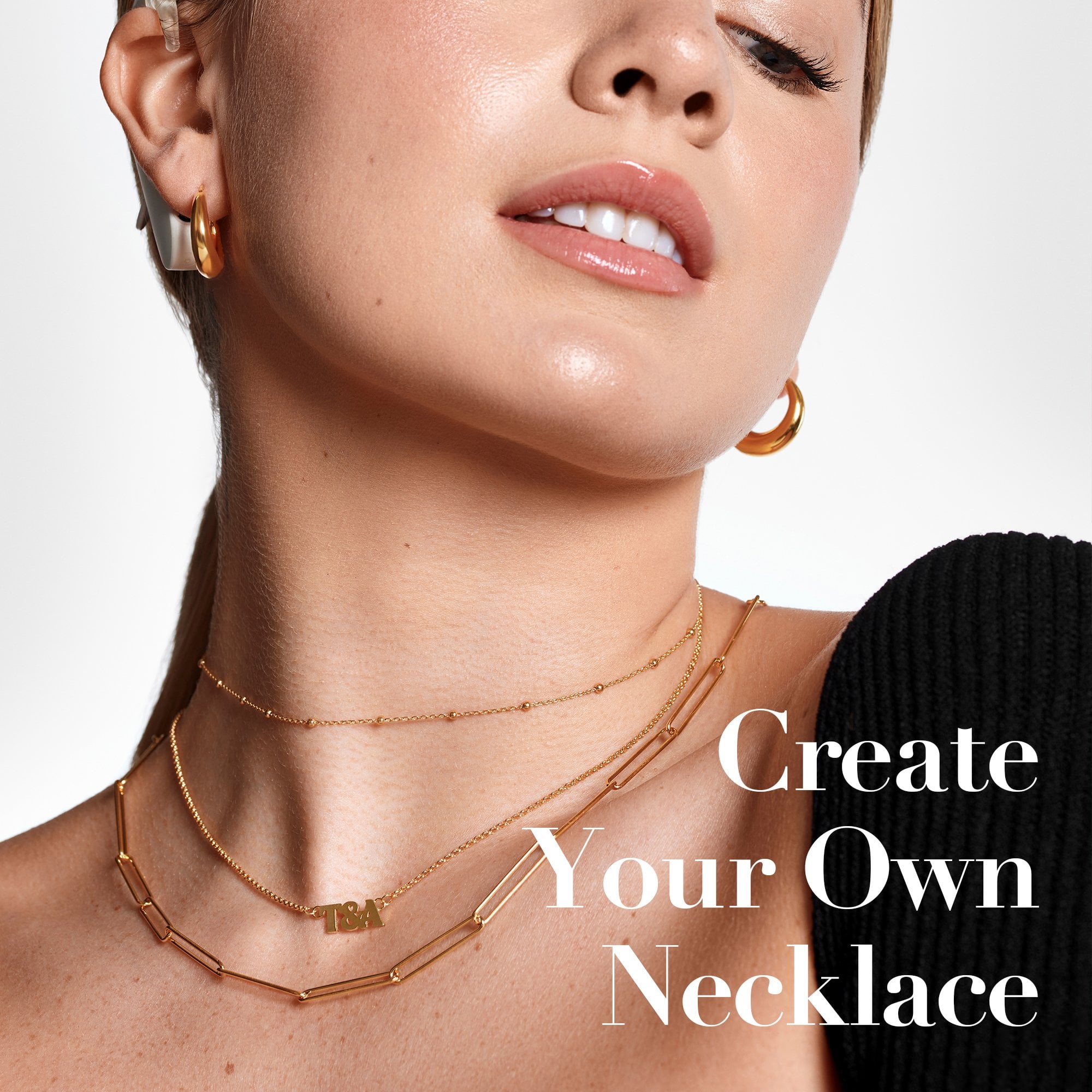 Hot Diamond x Tasha Ghouri MEDIUM Sterling Silver Personalised Necklaces